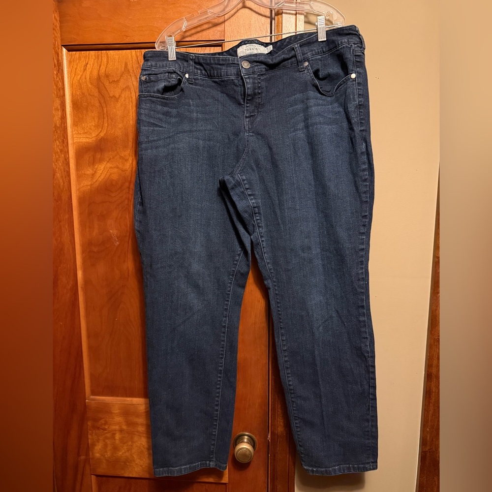 Torrid Blue Straight Leg Jeans with Classic Denim Style